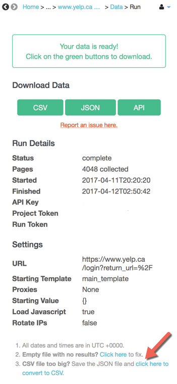 convert csv to json